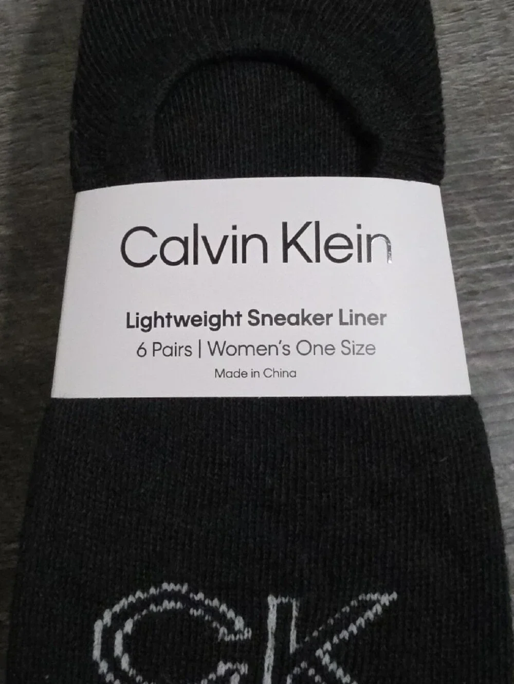 Calvin Klein Black Lightweight Sneaker Liner Socks - Women's 6 Pack